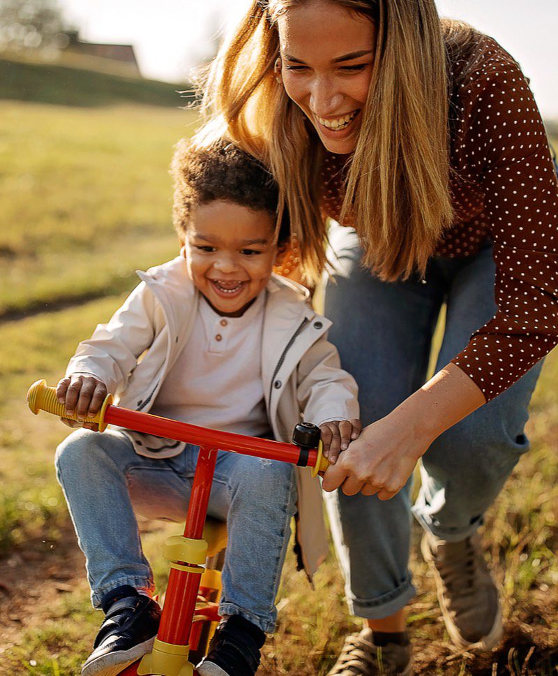 Image Mom Son Bike